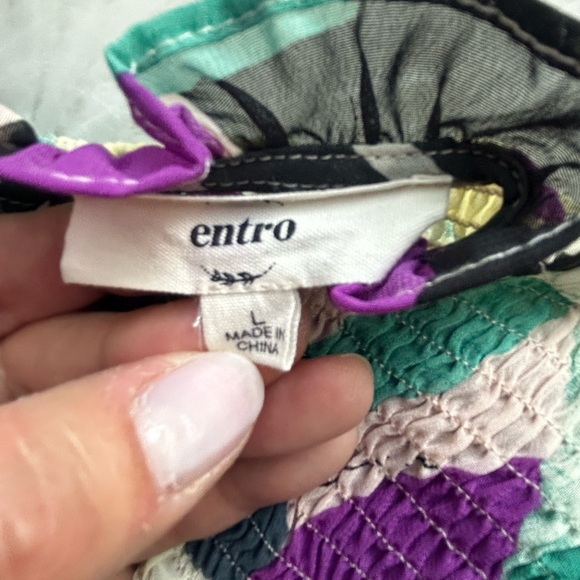 Promised Fun Orchid Purple Abstract Blouse - Picture 8 of 9